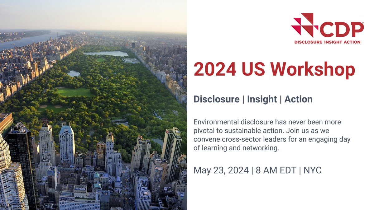 Don’t miss your chance to network with technical experts and industry leaders at the CDP US Workshop [May 23, NYC]. Register here: ow.ly/2T9J50R2lMT