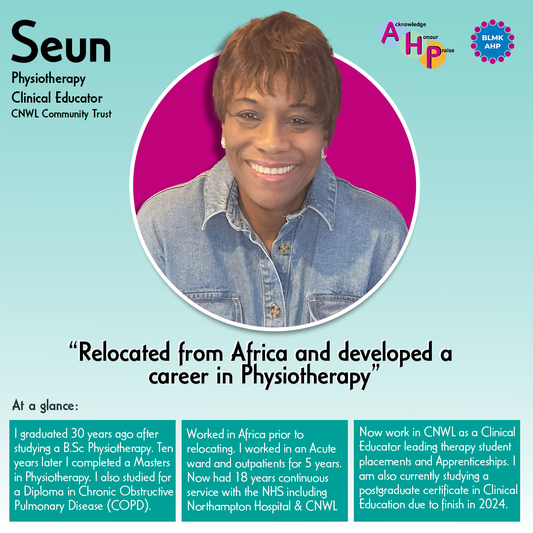 Here is the second of our 'Compelling Careers'. Meet Seun a Physio by background with a very interesting journey👇 #blmkahps #compellingcareers