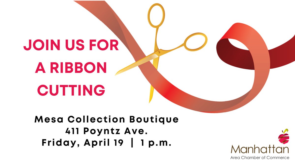 Join us today for a ribbon cutting for Mesa Collection Boutique at 1 p.m., 411 Poyntz Ave.