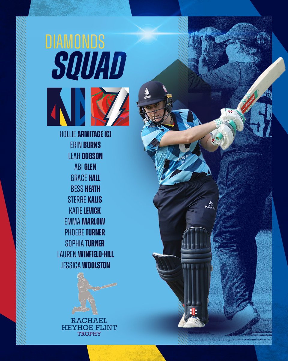 North_Diamonds's tweet photo. First squad news of 2024 incoming 🚀

Dani Hazell has named a strong 13-player squad for our first match of the 2024 season which gets underway at Chester-le-Street tomorrow 🙌

Bring it on💎

#TheNorthernWay💎 https://t.co/FpDQlPpvtg