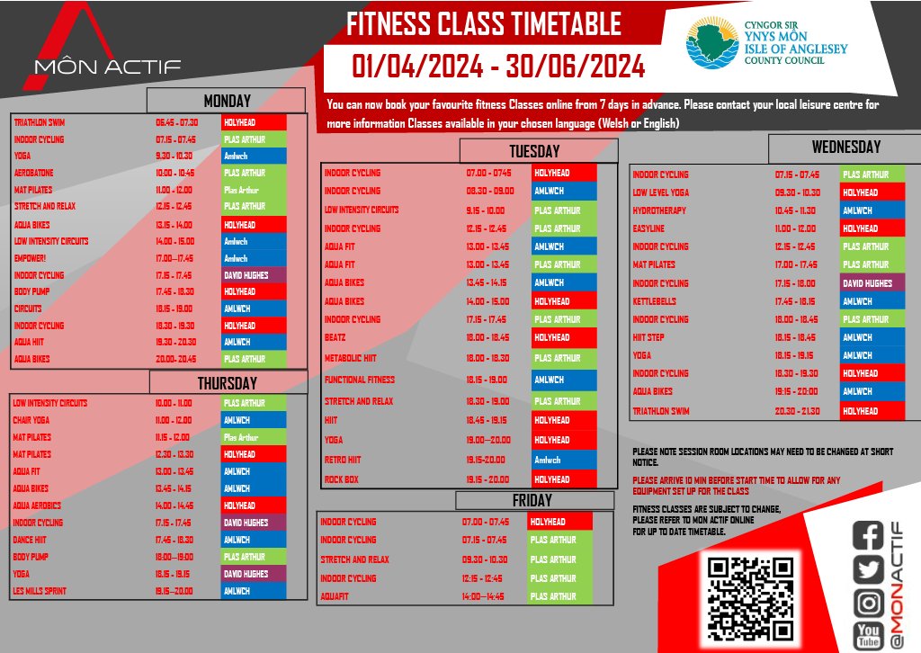 Gall aelodau archebu 7 diwrnod ymlaen llaw ar-lein a rhai nad ydyn nhw'n aelodau 48 awr ymlaen llaw. Archebwch eich sesiwn nesaf nawr Members can book 7 days in advance online with non-members 48 hours in advance. Book your next session now 💻 monactifonline.anglesey.gov.uk/bookings