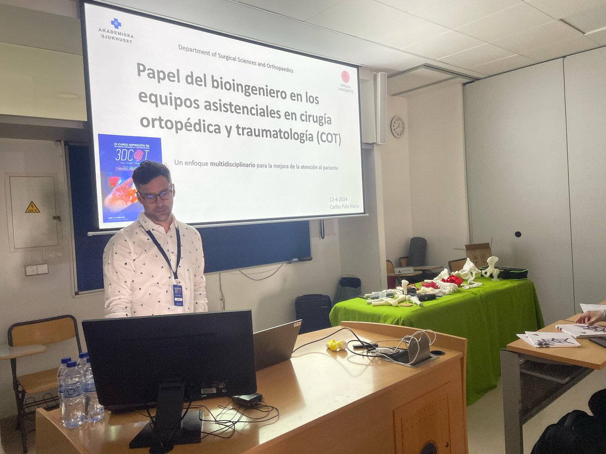 I have had the privilege of participating in the "IX Curso Impresión 3D en Cirugía Ortopédica" alongside great professionals in the orthopaedics field. After years abroad, it's rewarding to witness such events taking place in my hometown. #biomaterials #bioprinting #orthopeadics