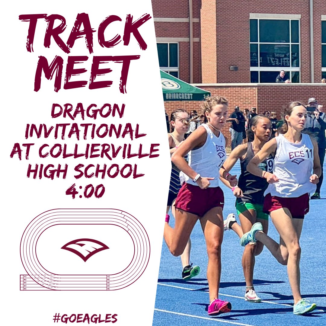 The Varsity Track team will be in action at Collierville High School today and tomorrow! #GoEagles