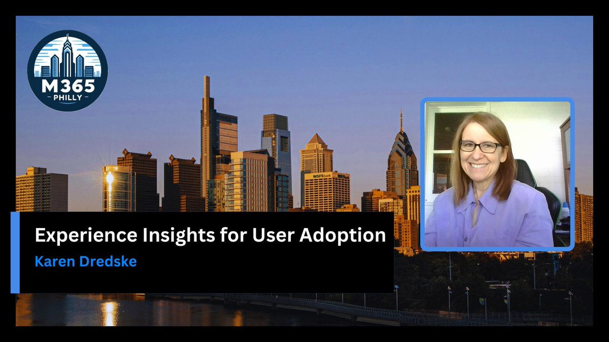 SPS_Philly's tweet image. @kdredske will be speaking at #M365Philly on Sat, May 18th! Register ( buff.ly/3wq9SMr ) to attend this free event!  #M365Adoption #CommunityDays #CommunityLuv #M365Community