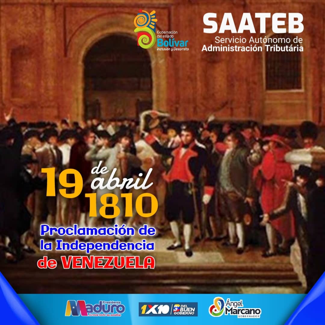 🇻🇪 #19Abr Hoy Conmemoramos la Independencia de Venezuela el legado de Simón Bolívar. #GloriaAlBravoPueblo