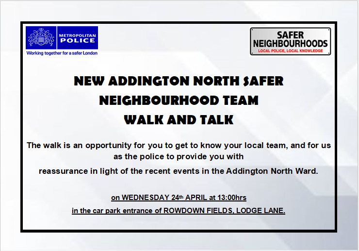 New Addington North Police tweet media
