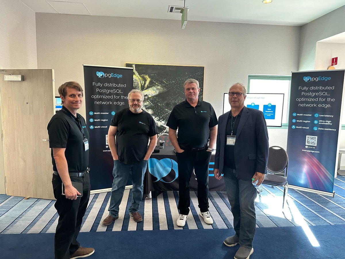 pgEdgeInc's tweet image. One day left of the Postgres Conference 2024. Come by our table to speak with one of our many PostgreSQL experts!
#pgedge #postgresconf #postgresql