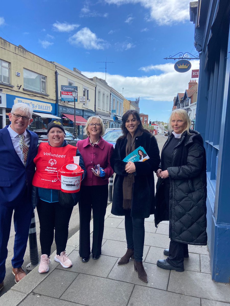 Delighted to support @SOIreland alongside colleagues @CarrollJennifer @MaryFayneFG and @JPDurkan_FG in Dalkey today.