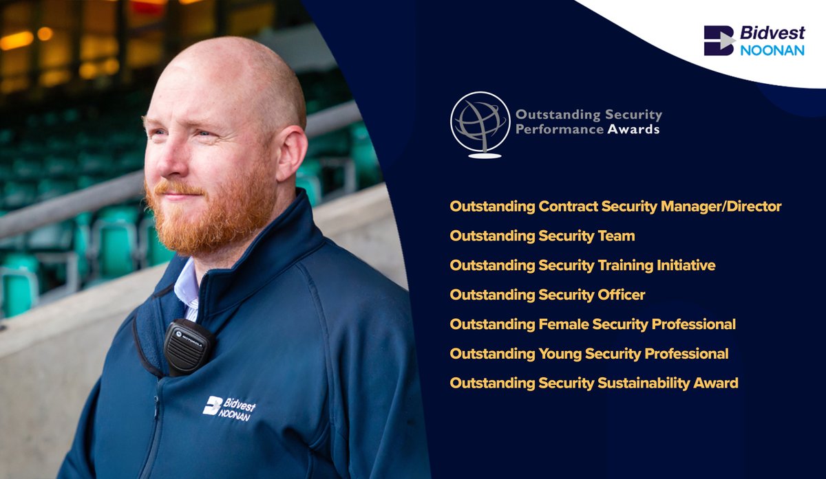 🎉 Exciting news! Bidvest Noonan shines at the 2024 Irish OSPAs with 18 finalists in 7 categories, celebrating top-notch service and innovation in security. We look forward to the event taking place on May 17, 2024! 🌟 #IRISHOSPAs2024 #SecurityExcellence #BidvestNoonan