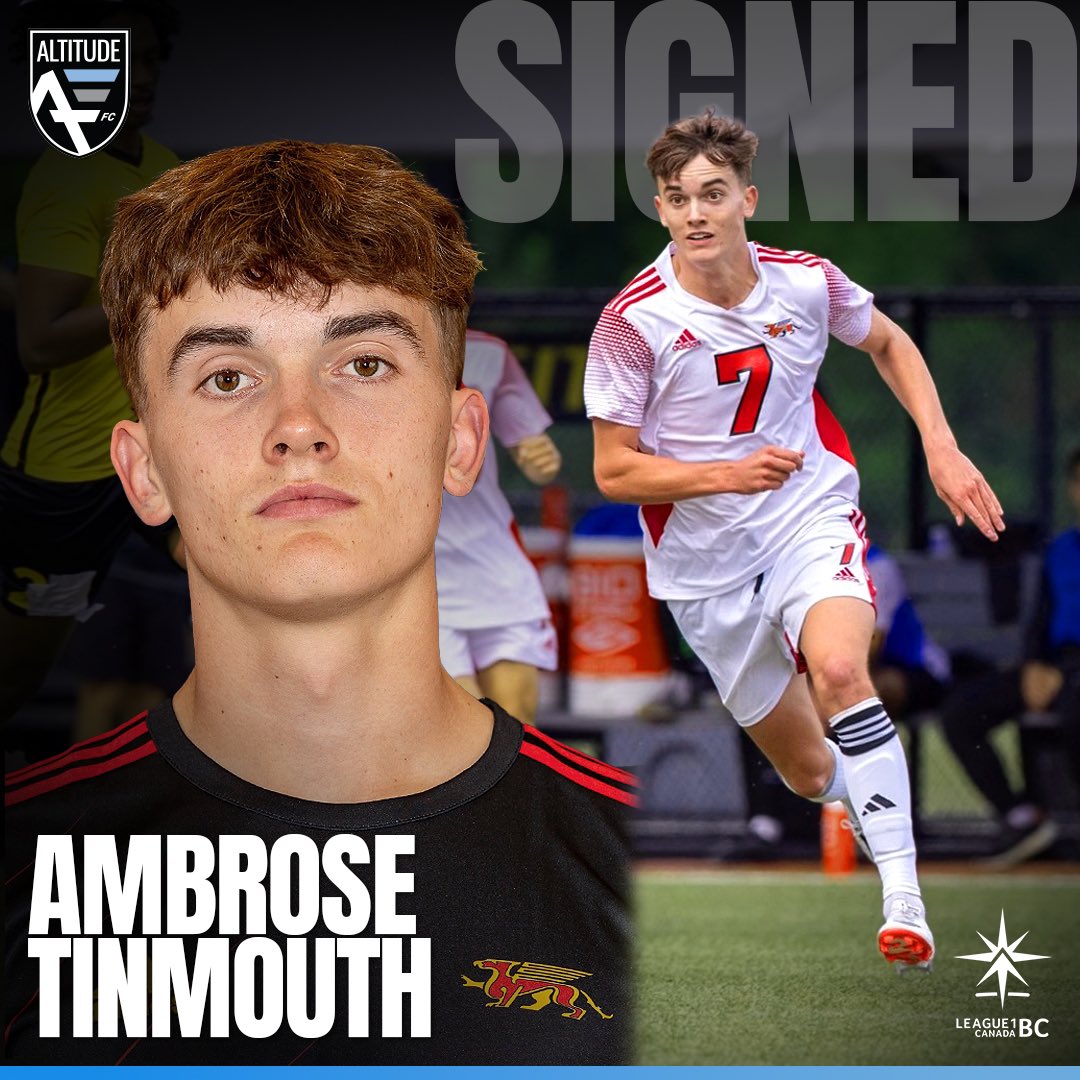 Announcing the signing of Ambrose Tinmouth to the 2024 Altitude FC @League1BC squad. Ambrose comes to us from the University of Guelph where he was named Player of the Week this season, and previously playing with @harboursidefc in the 2023 season.