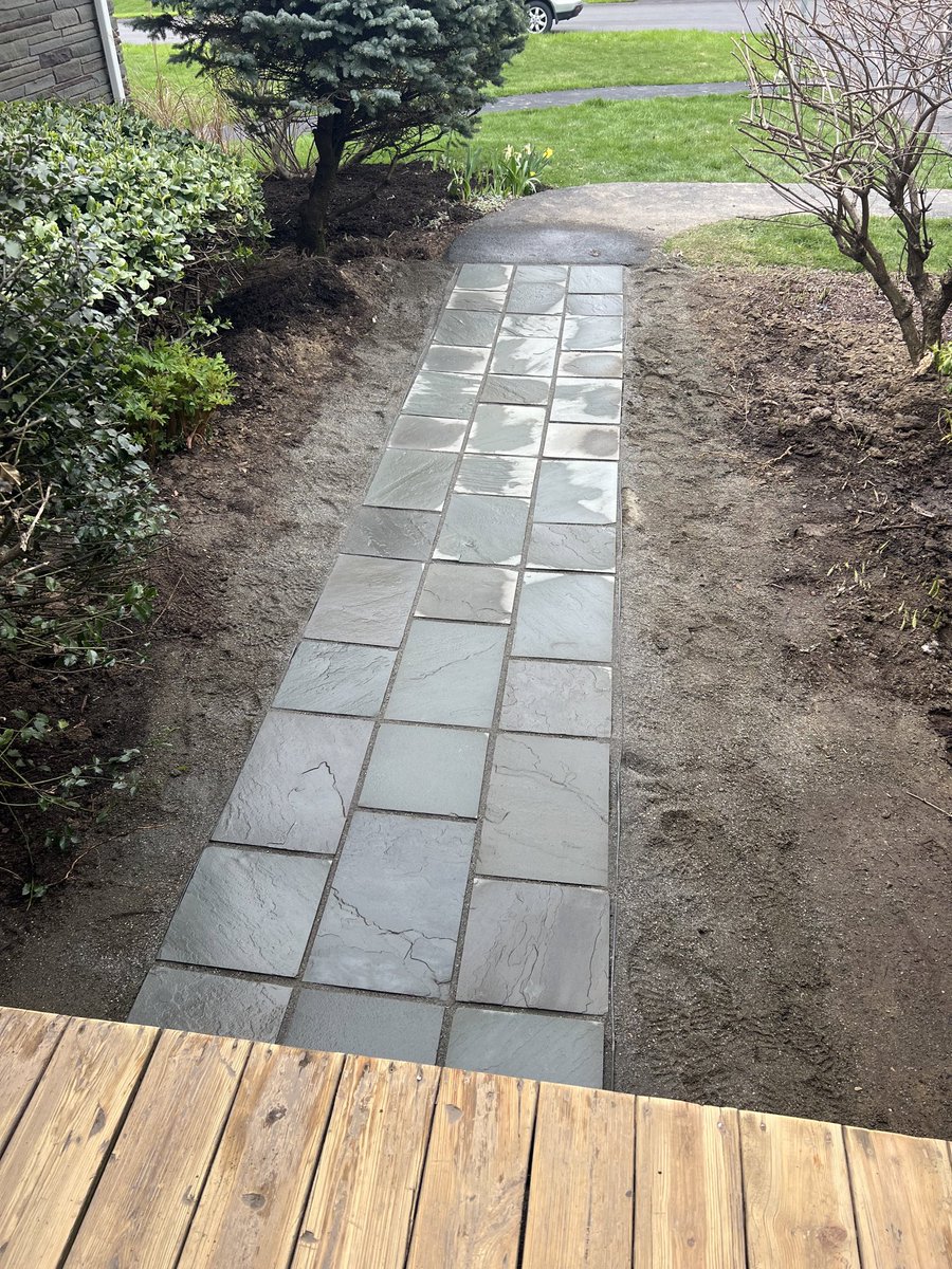 Not finished yet but already looking sharp!  Will post finished product when completed.  #BOSS #landscape #smallbusinessowner