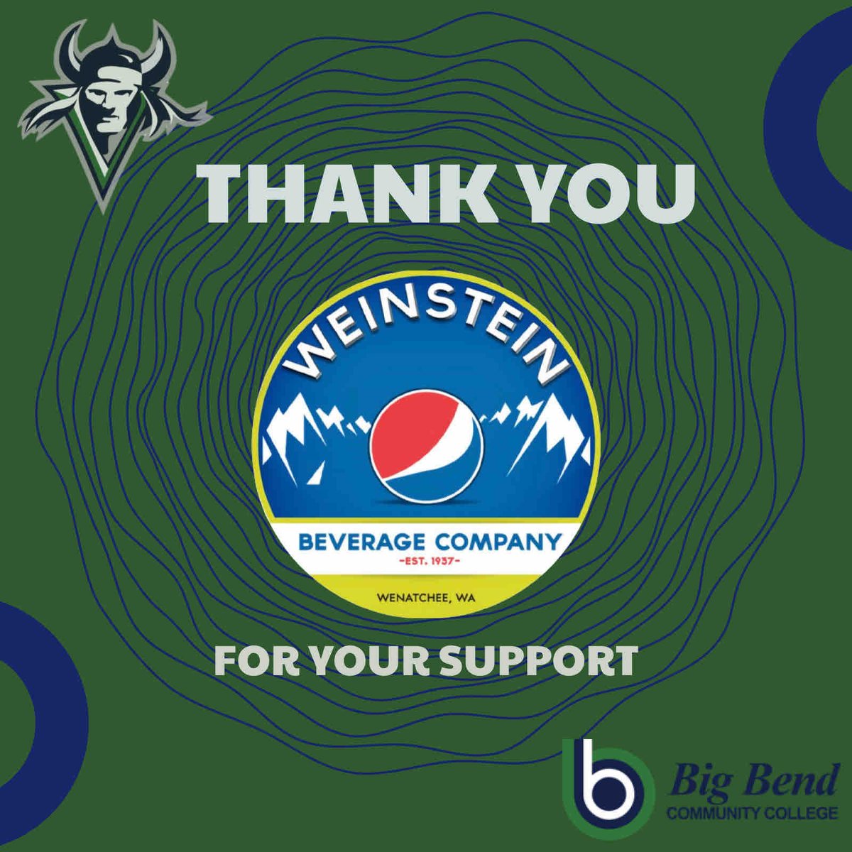 Thank you to Weinstein Beverage Company for your support! It takes a village. 
#vikingvillage #govikings #bbccathletics