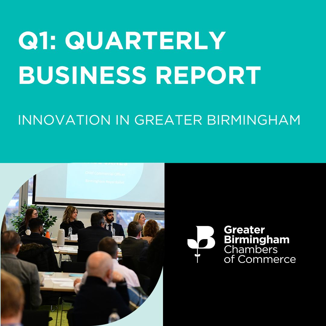 Join Birmingham City University and the Chamber at the Quarterly Business Report review on Tuesday - offering an up-to-date snapshot of the performance of the Greater Birmingham business community. Register today: ow.ly/bK7M50RjQ4v #GBCC #Innovation #Birmingham #Events