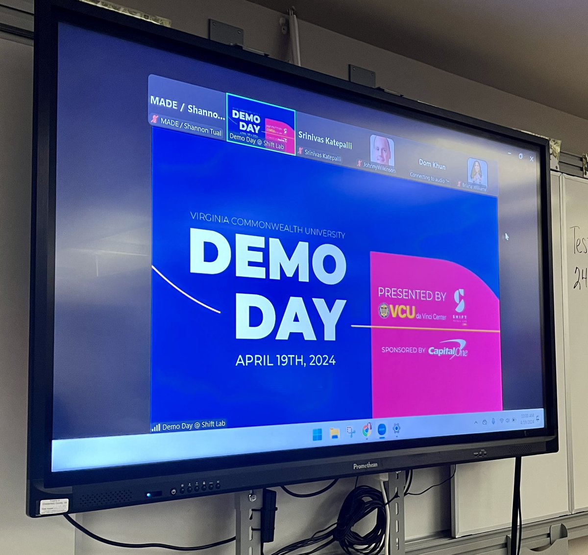 Streaming <a href="/VCUdaVinci/">VCU da Vinci Center</a> Demo Day! Can’t wait to hear the pitches! @ccp