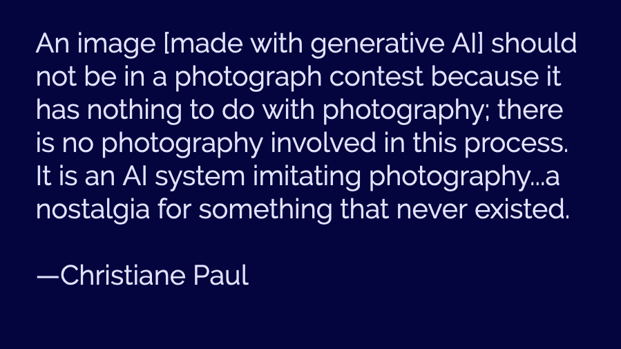 From Harold Cohen’s drawing machines from the 60s to Ubermorgan’s AI that builds an exhibition from scratch, Paul bursts myths about AI art’s dependence on training data, historical hype cycles, and relationship to photography. 2/2