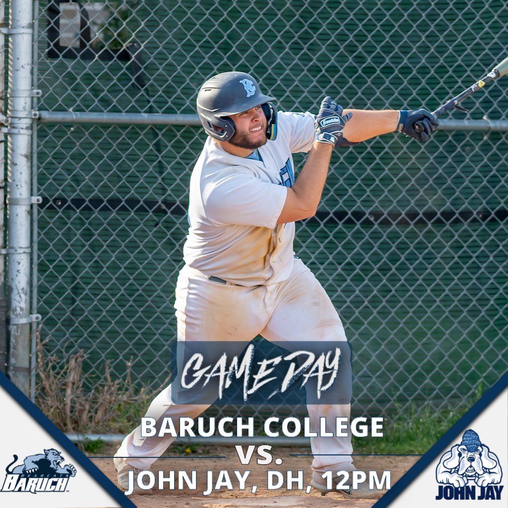 Two @CUNYAC doubleheaders coming up! Today, the Bearcats play away to John Jay (at Maimonides Park, Coney Island) and tomorrow we will be the home team against John Jay (at Bronx Community College). Both doubleheaders will start at 12pm. @BaruchBearcatAD #d3baseball