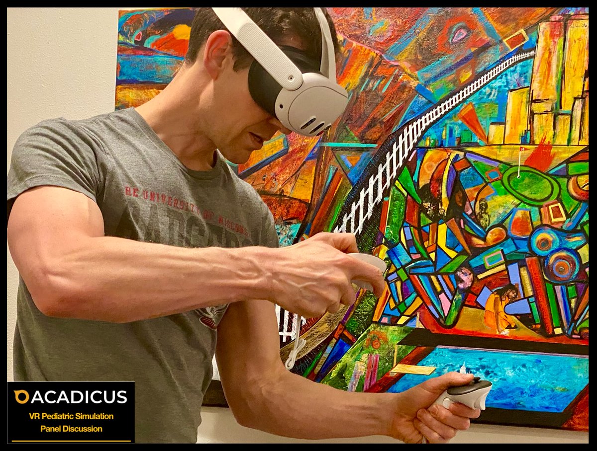 doc_mcadams's tweet photo. Step into the future of pediatrics with VR simulation! 🚀 Join Simulation Pulse Live this Fri, April 19th, at 12 PM CST. Ready for a virtual leap? https://t.co/Lk38MoKWKd https://t.co/UbTttrj3Yi