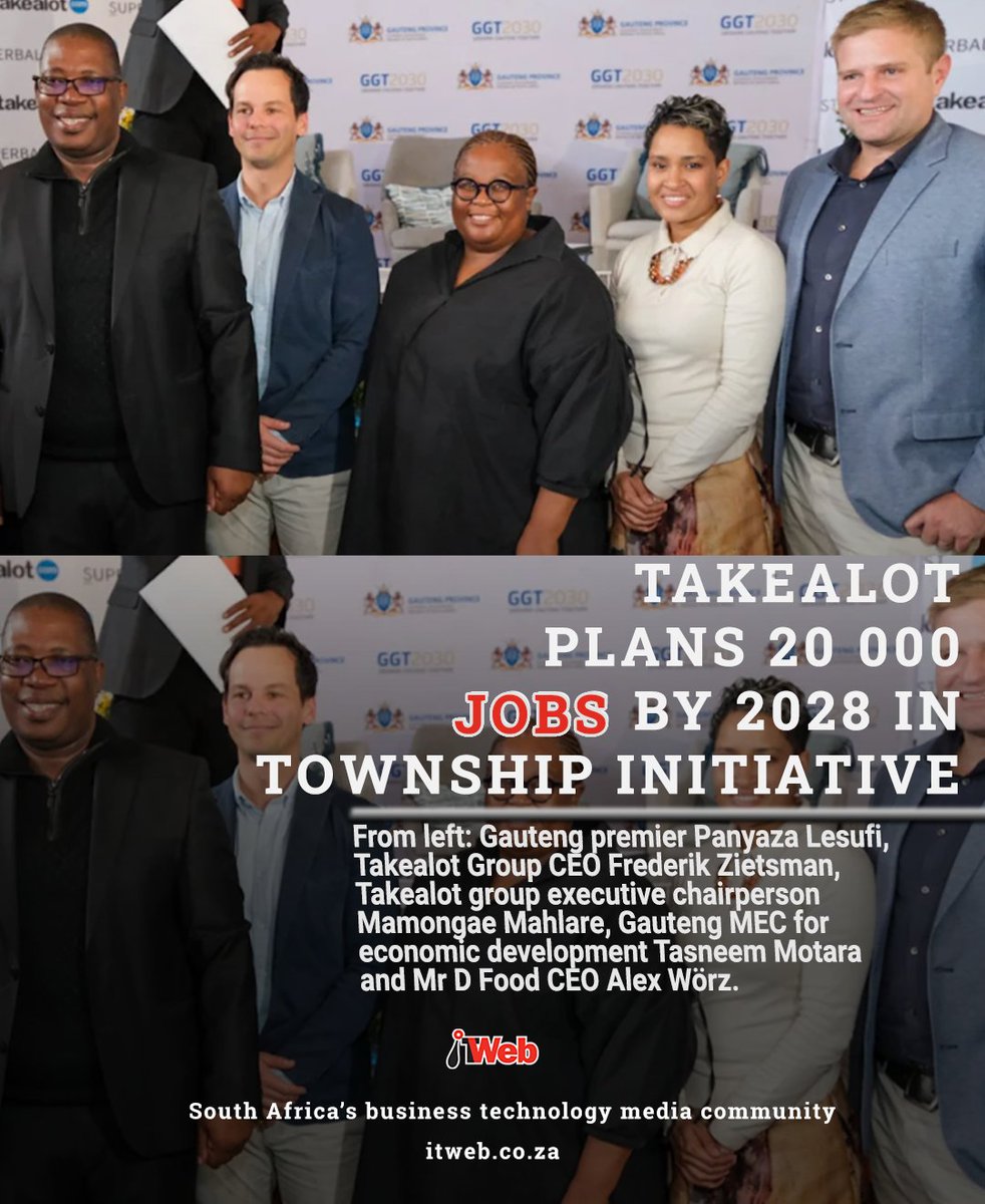 Naspers-owned e-tailer Takealot has revealed plans to generate 20 000 jobs by 2028 through its Takealot Township Economy Initiative. itweb.co.za/article/takeal… #RetailTechnology #Takealot #Naspers #Gautengprovincialgovernment #MrD #Superbalist #SME #MamongaeMahlare