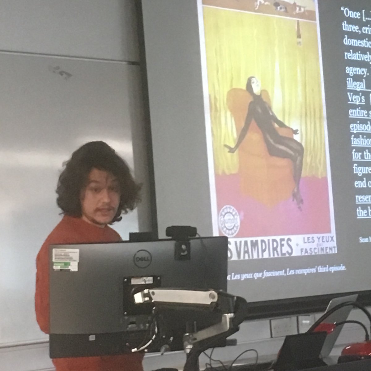 DouglasMcN's tweet photo. Irma Vep at #DesignsOnTV https://t.co/atADpcbKFt