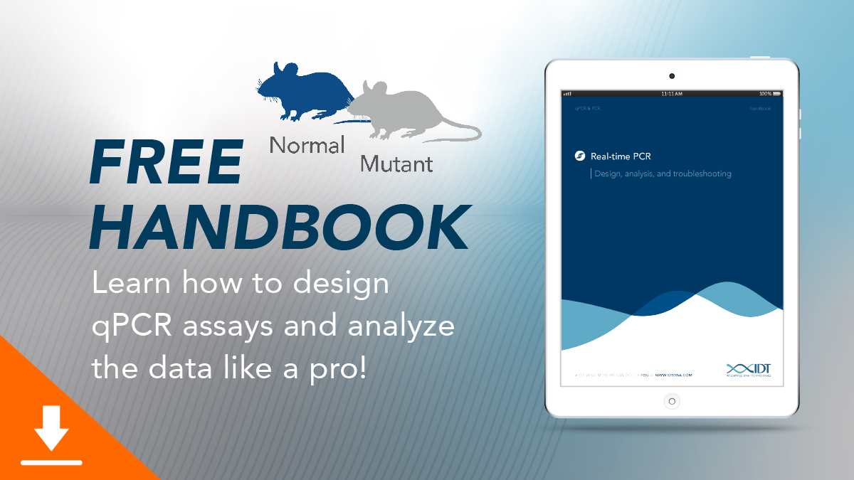 📖NEW FREE HANDBOOK!🌟 Your solution to generating great data is just a download away. Learn how to design your #singleplex or #multiplex #qPCRassays and how to analyze #qPCR data like a pro: idtb.io/8zs0w6