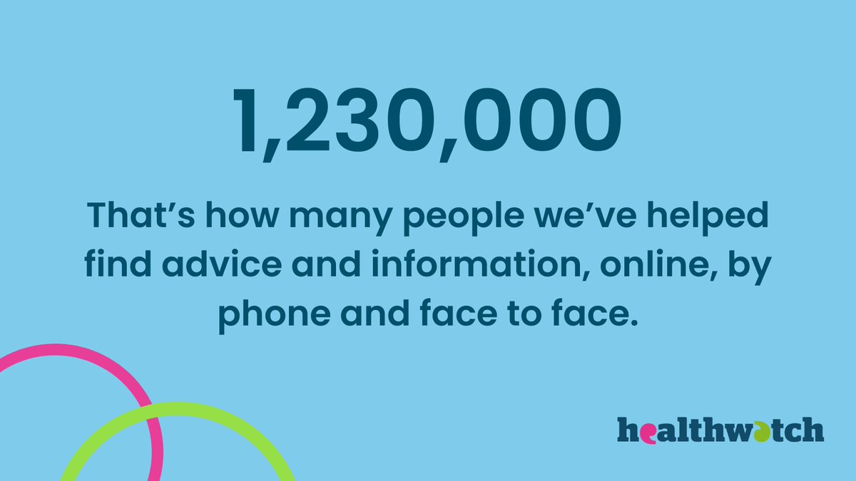 Are you looking for health advice or information? From how to register with your GP and look after your mental health to knowing your rights, we are are here for you. Get the advice and information you need to help you live well. healthwatch.co.uk/advice-and-inf…