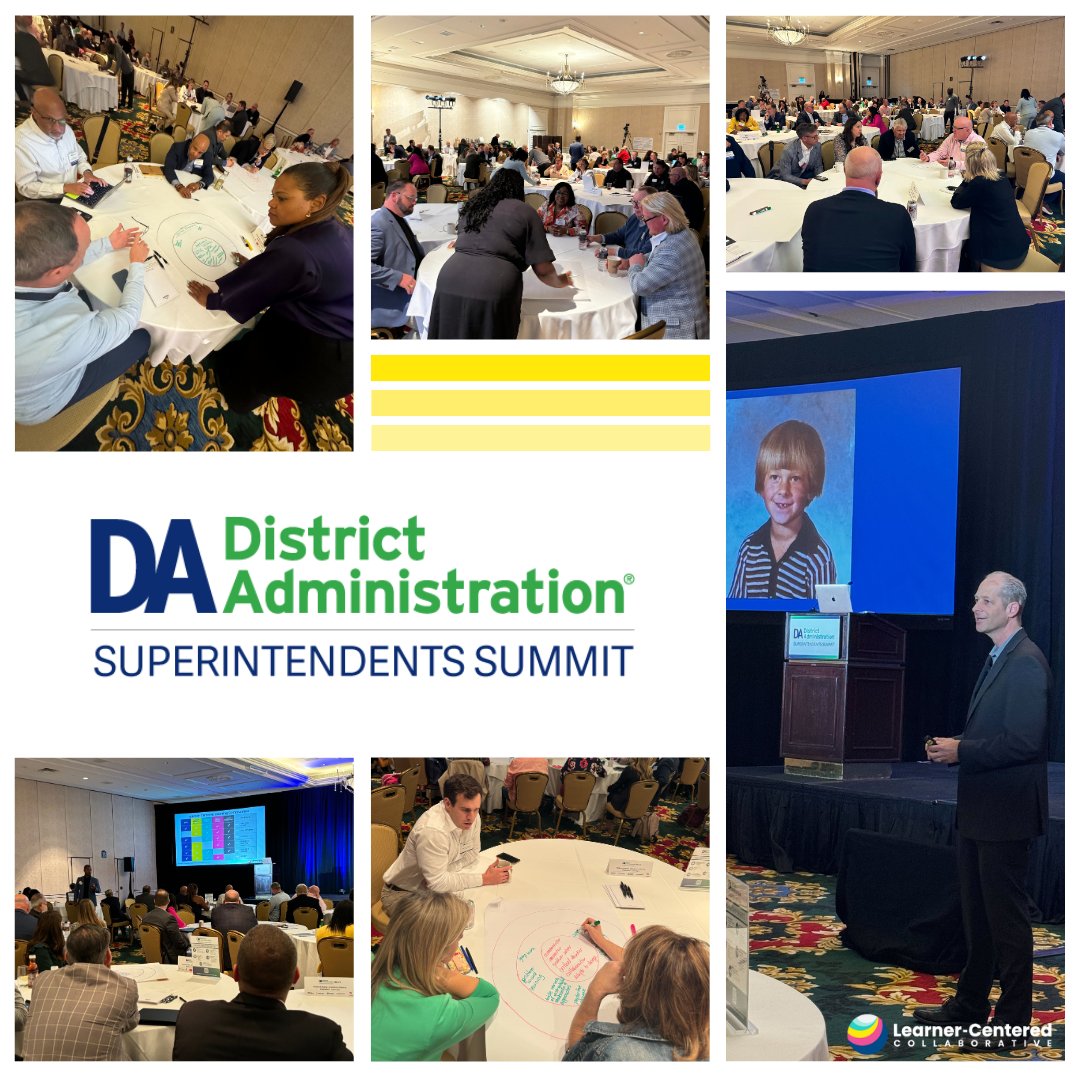 Thank you to everyone in attendance at this week's @DA_magazine Superintendents Summit in Colorado Springs. @dvodicka and @Styles_MarlonJr had the opportunity to speak with district leaders about leading learner-centered transformation in their communities. #learnercentered