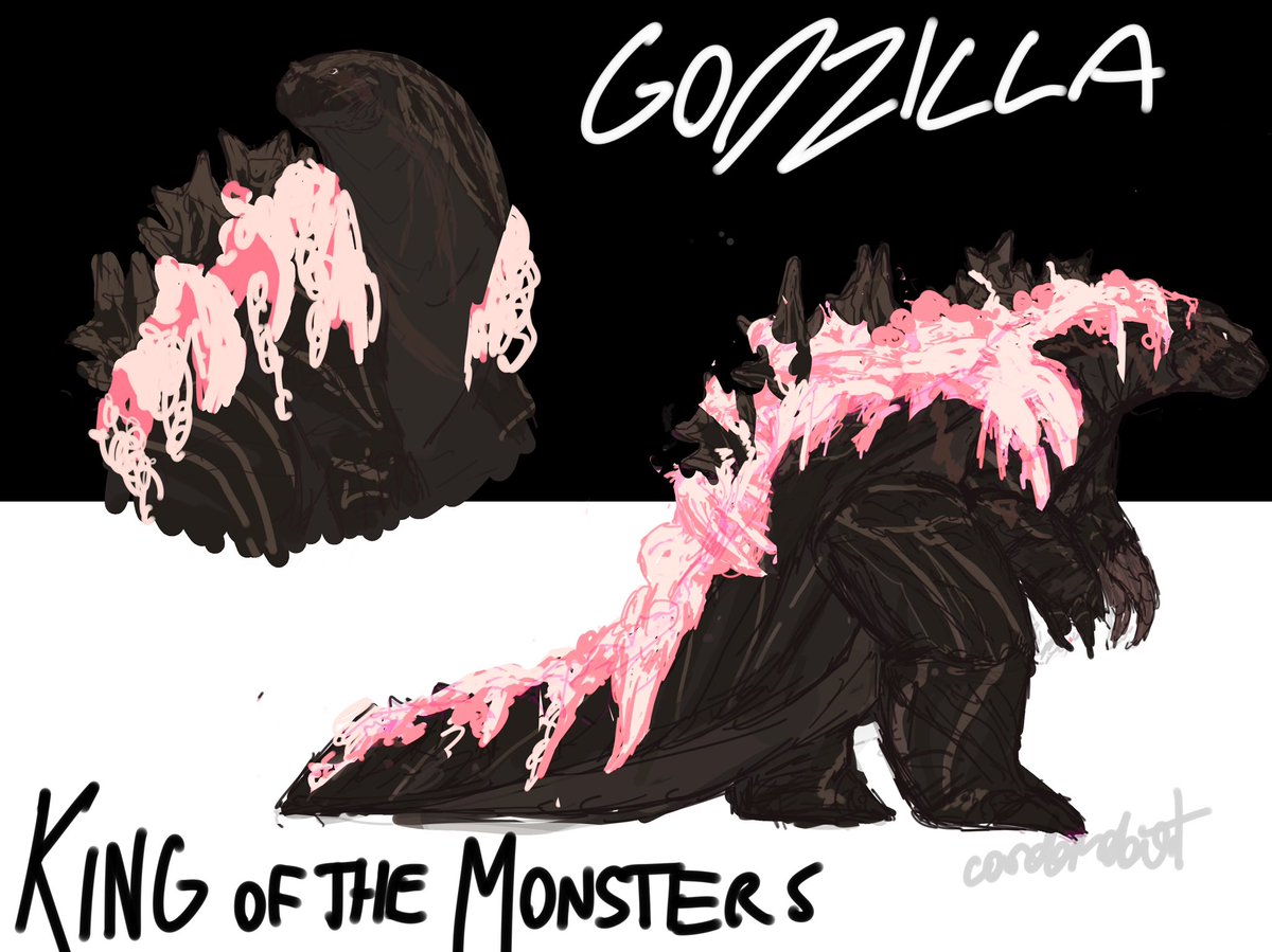 earliest original godzilla design vs latest