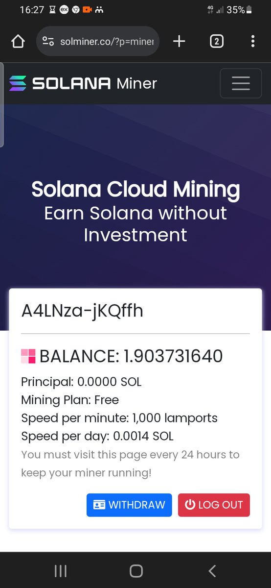 I just mined SOLANA COINS FOR FREE GUYS. 

THIS IS A PLUG. 

FOLLOW THE LINK 

THANK ME LATER. 

solminer.co/?r=A4LNzaXTurw…