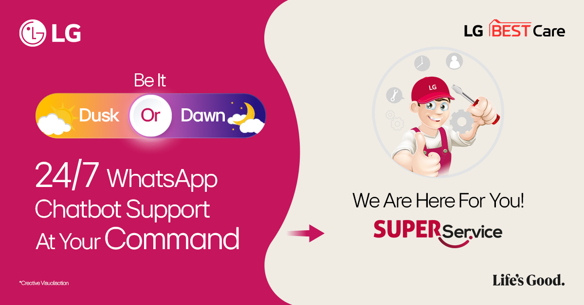 Troubleshooting made easy with LG Super Service! Our experts are ready to help, ensuring fast resolutions and unmatched customer care. Your satisfaction, our promise! 

#LGServiceExcellence #CustomerSatisfaction #LG #LGIndia #LifesGood #LGSuperService #SuperService #WeCare