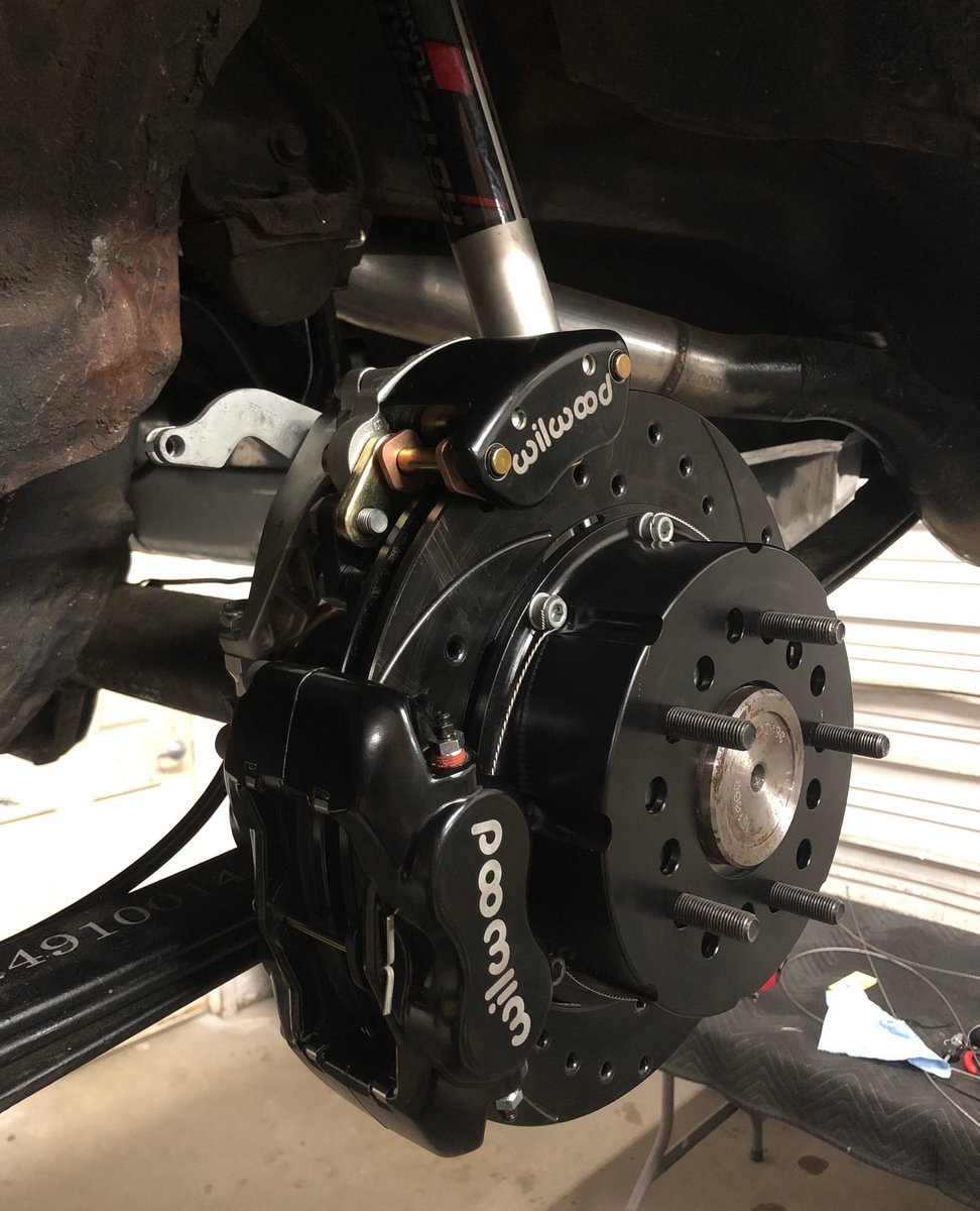 Raleigh_Speed's tweet photo. After some machining of the bearing spacer we were able to get the correct dimension and get the rotors centered in the calipers. https://t.co/F1ays8L74w