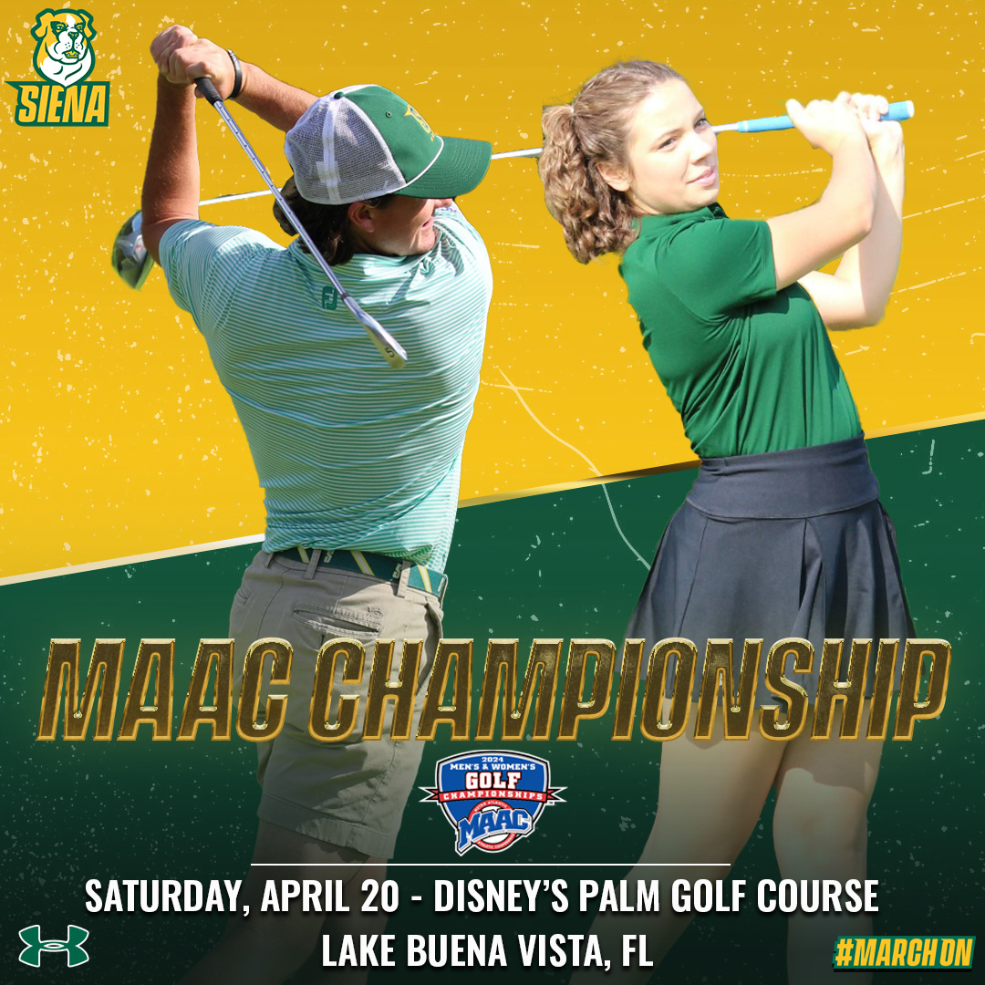 ⛳️ Let's keep it going!

Action for @Siena_Golf & @SienaWomensGolf continues at the 2024 #MAACGolf Championships!

⛳️ Disney's Palm Golf Course
📍 Lake Buena Vista, FL
📊 (Men) t.ly/cr4dy
📊 (Women) t.ly/ywmGt 

#MarchOn x #SienaSaints x #NCAAGolf