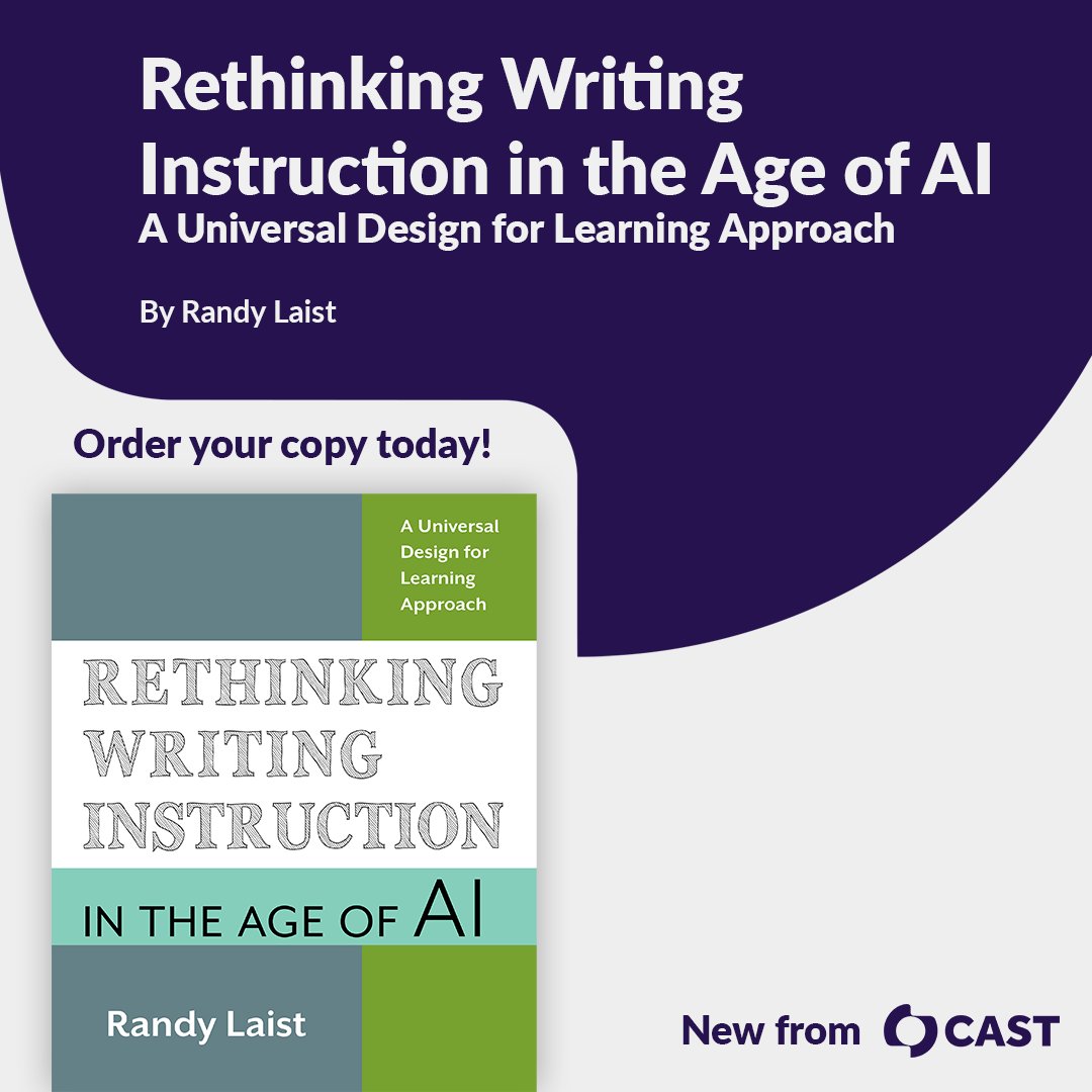 Celebrate #AILiteracyDay! The questions asked should not be how to bypass the impact of chatbot tech, but how to embrace it as an opportunity for us to rethink what writing is for, why it’s worth teaching & learning, & what writing is.” –Randy Laist ow.ly/JNs250Rjvnw