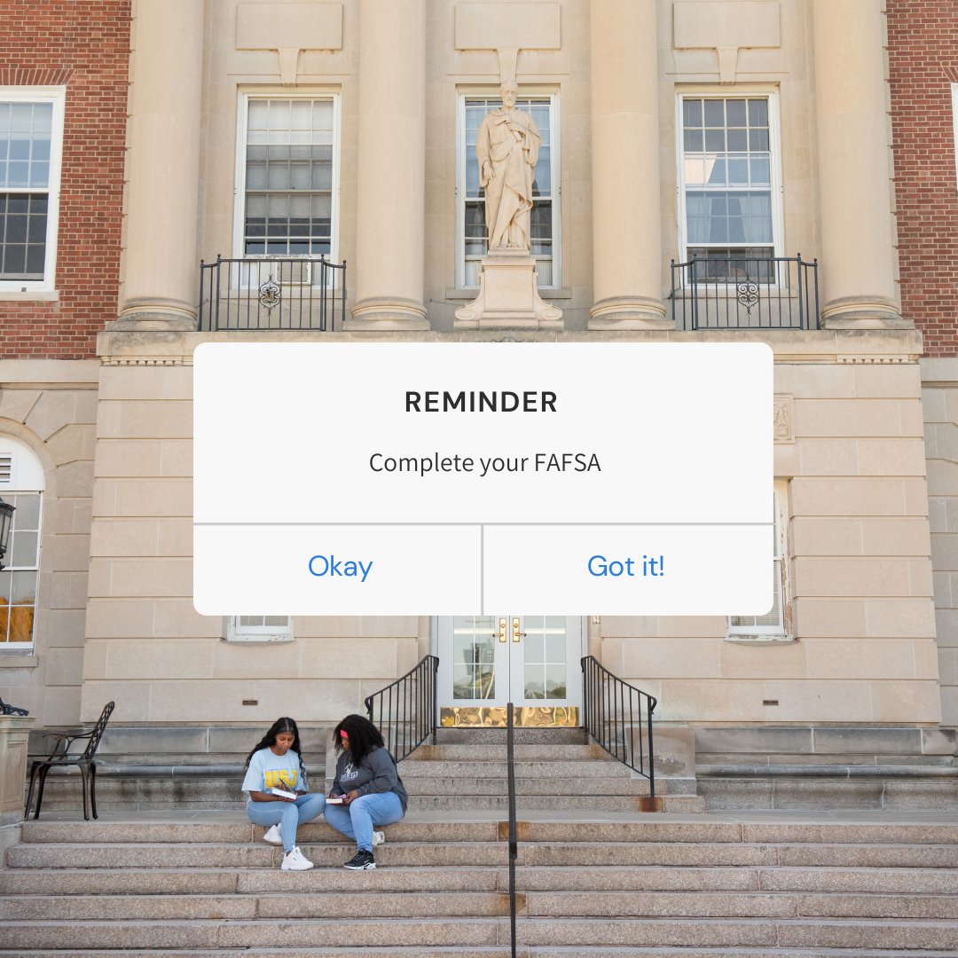 A final reminder during this FAFSA Week of Action: complete your FAFSA! Head to studentaid.gov or each out to Student Financial Services for more information.