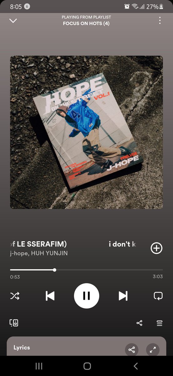 'I'm currently vibing to #jhope_NEURON from #jhope's special album #HOPE_ON_THE_STREET.'