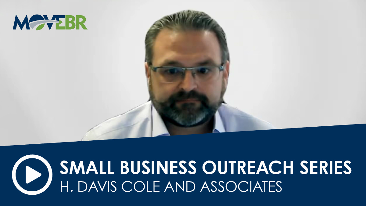 #MOVEBR's Small Business Videos provide a virtual networking opportunity for businesses interested in project work. Meet H. Davis Cole & Associates, a consulting firm specializing in infrastructure design for municipal, state & federal entities. bit.ly/3UmdDvV