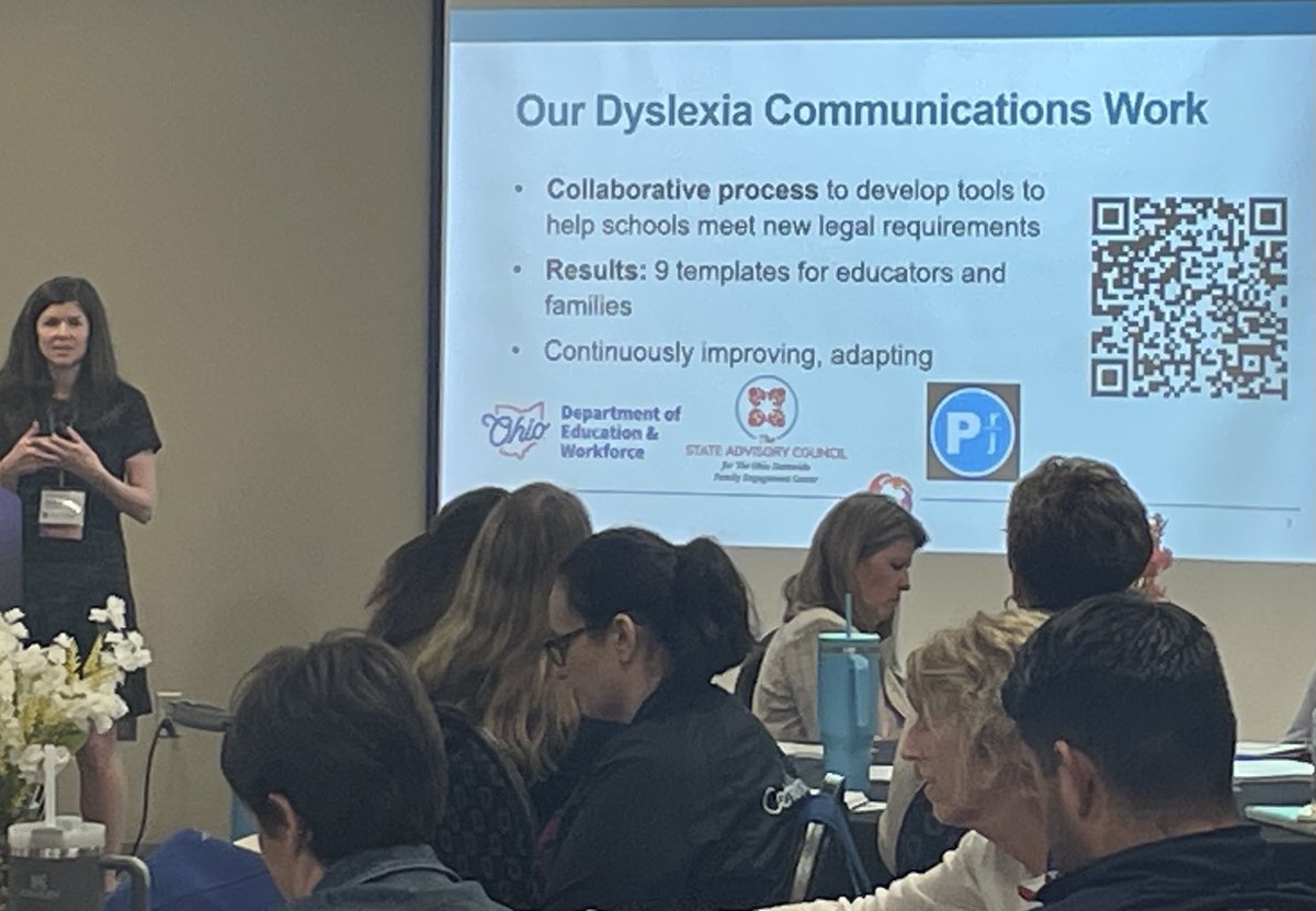 Dr. Meredith Wellman, Program Manager ⁦@OSUcete⁩ and ⁦@OhioEngage⁩, shares communication tools and resources from the #Dyslexia resource guide specifically designed for families.