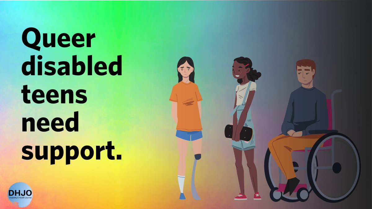 Queer disabled teens are more likely to experience LGBT- and disability-based bullying, greater average stress, and lower levels of school safety compared to non-disabled queer teens. @benrenley @DrRyanJWatson sciencedirect.com/science/articl…