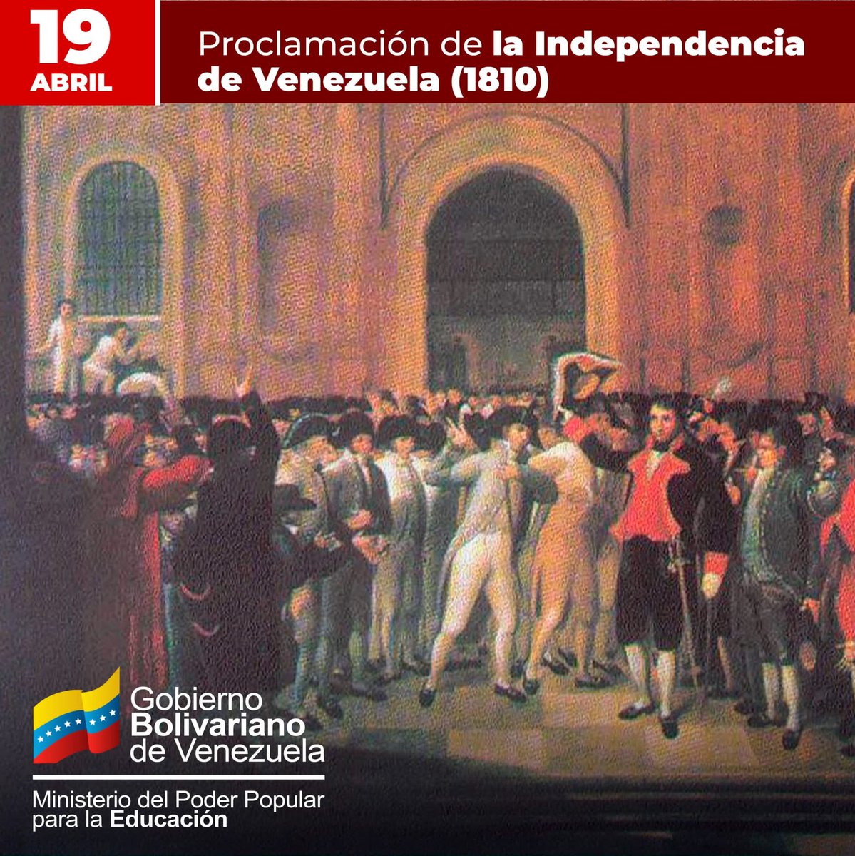 ¡214 años de lucha y soberanía! Conmemoramos con orgullo aquel el histórico 19 de abril de 1810, cuando proclamamos nuestra independencia ante el colonialismo español y marcamos el inicio de un nuevo rumbo hacia la emancipación y la autodeterminación. #GloriaAlBravoPueblo