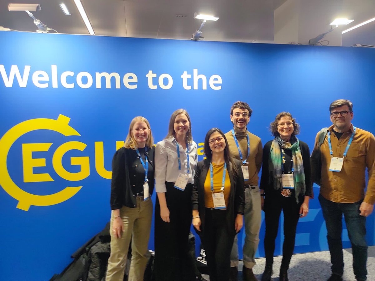 Congratulations to the whole @CNDS_Sweden team at #EGU2024!! Always delivering the best #natural_hazard and #disaster research!! So many of us there (unfortunately, not all in the pic🥲)! @A_Shyrokaya @c_teutschbein @SaraLindersson @ferranlm @g_dibaldassarre @Johanna_Maard