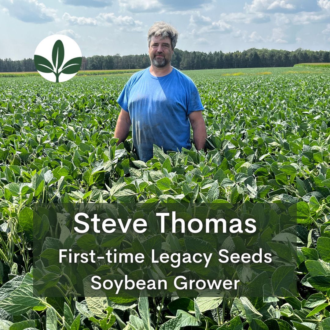 LegacyYields's tweet photo. It's Steve Thomas' first year of planting Legacy Seeds soybeans. Our LS-1039 RR2Y soybeans yielded 62 Bu/A for a 59 acre total farm average. Steve was very impressed and will be a return customer. 
Check it out: https://t.co/nE50nr0GNc 
#soybeans #wisconsinag https://t.co/8Ux2GCq9lK