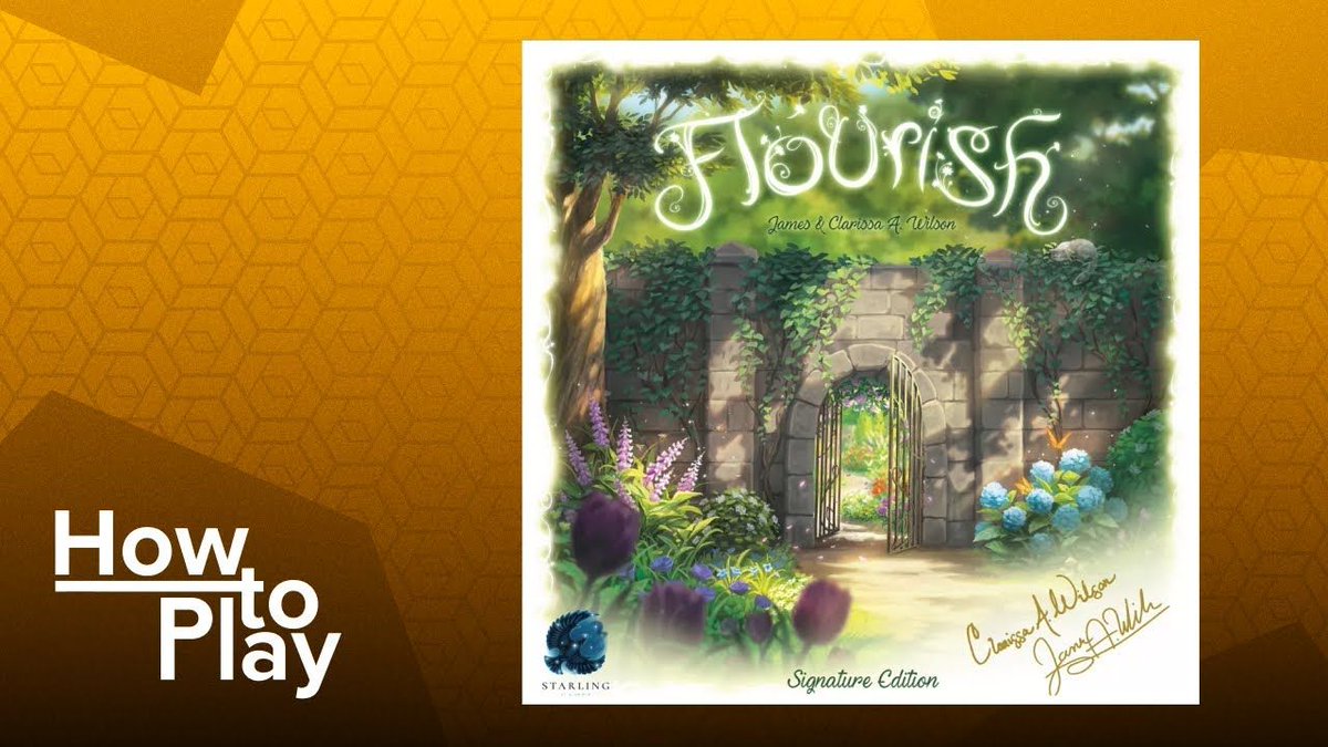 'Flourish - Signature Edition' BGG How to Play - from designer James A. Wilson, Clarissa A. Wilson & Tabletop Tycoon. This episode is presented by Mike Murphy and sponsored by Tabletop Tycoon. youtube.com/watch?v=s47_Jo…