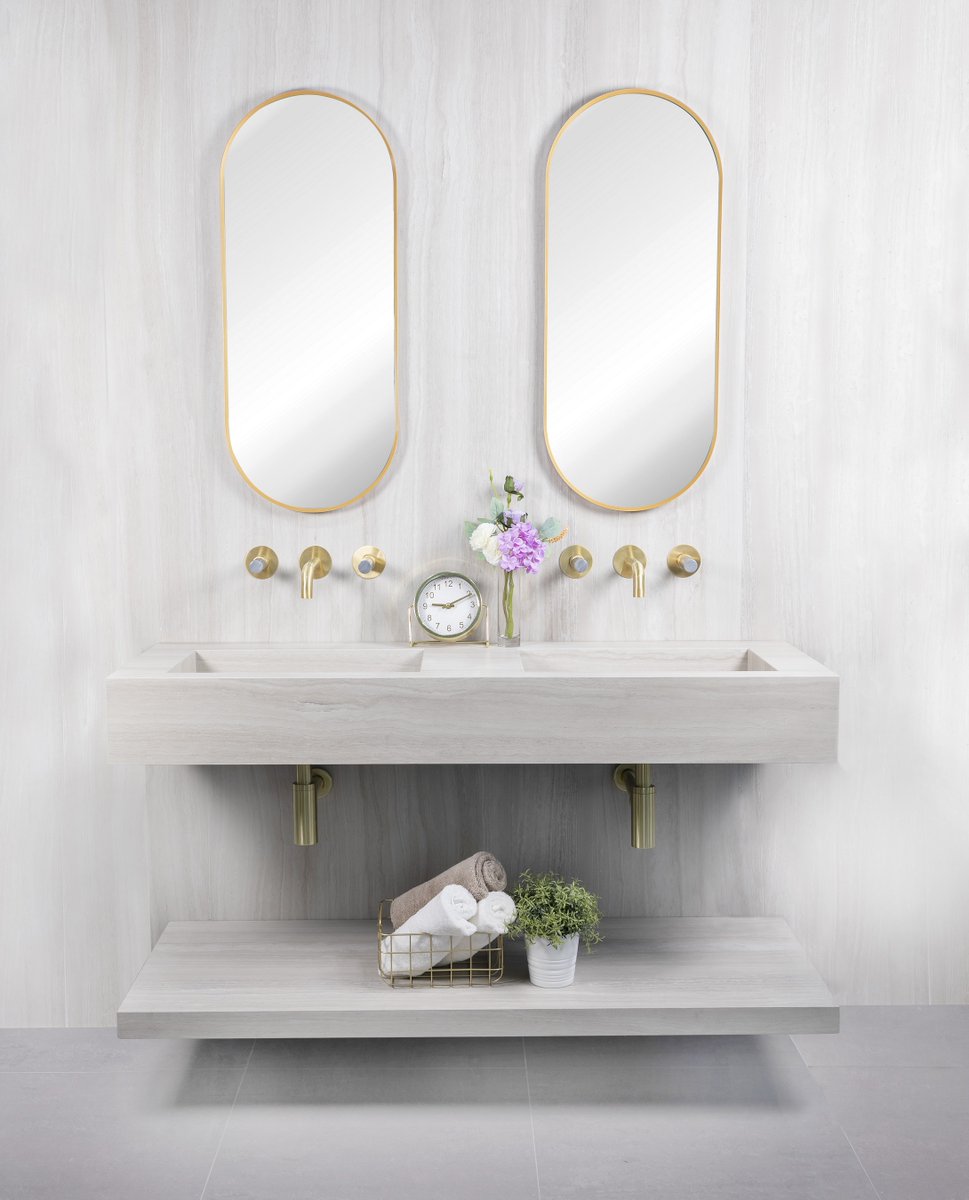 Create a truly bespoke feel with a 'his and hers' basin unit ✨

#hisandhers #interiorinspo #luxuryinteriors