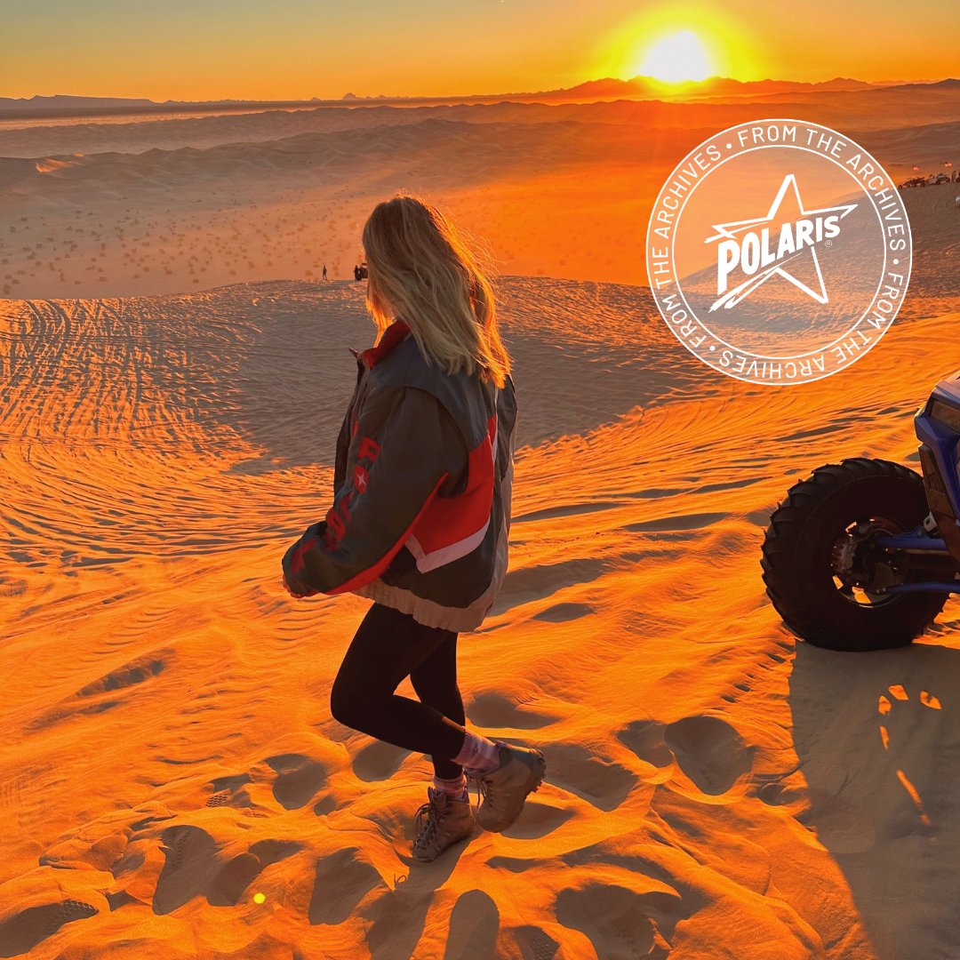 Sunrise in Glamis ✔️ Vintage jacket ✔️ Polaris pride ✔️ Share your best retro Polaris pieces with #THINKOUTSIDE.