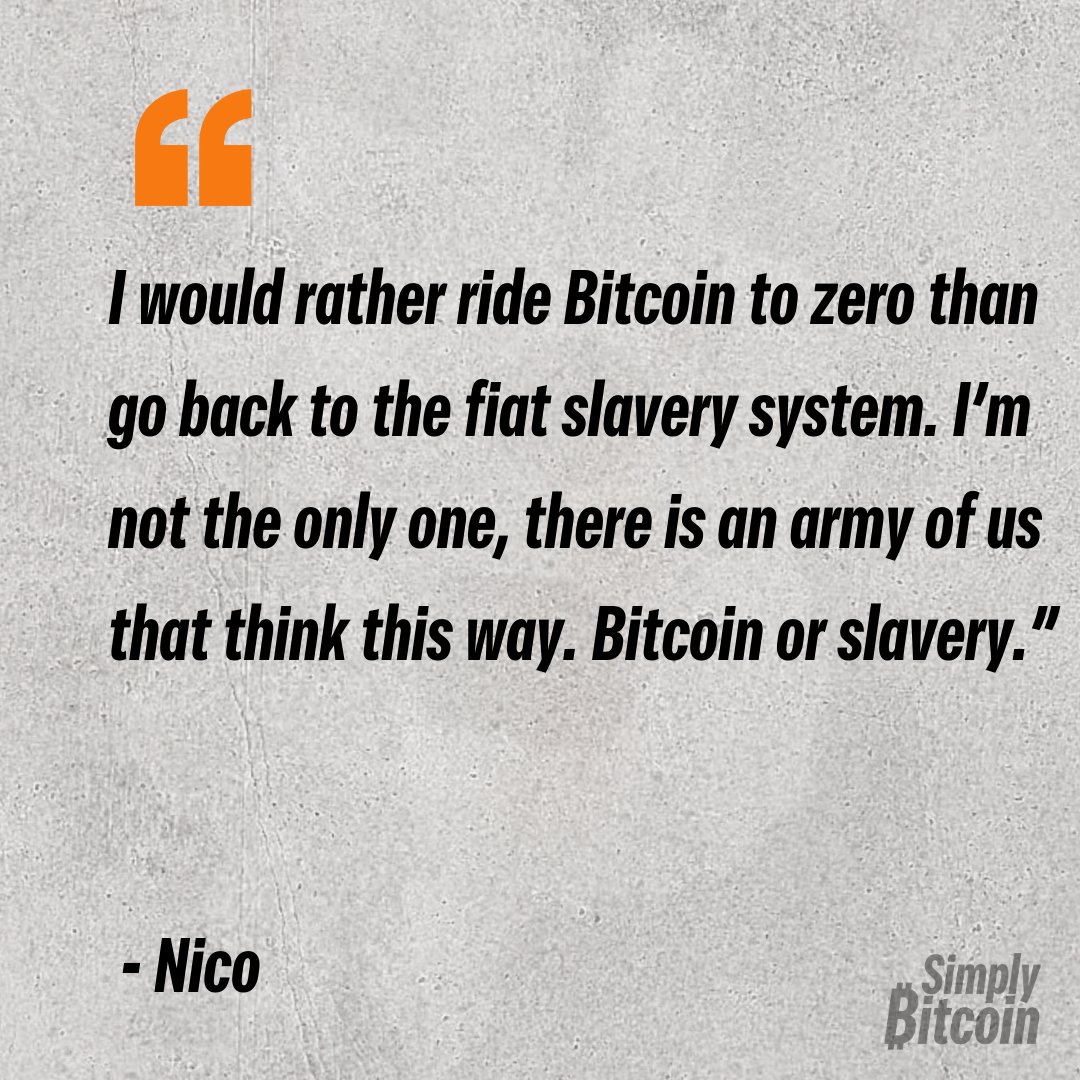 #Bitcoin or slavery @BITVOLT