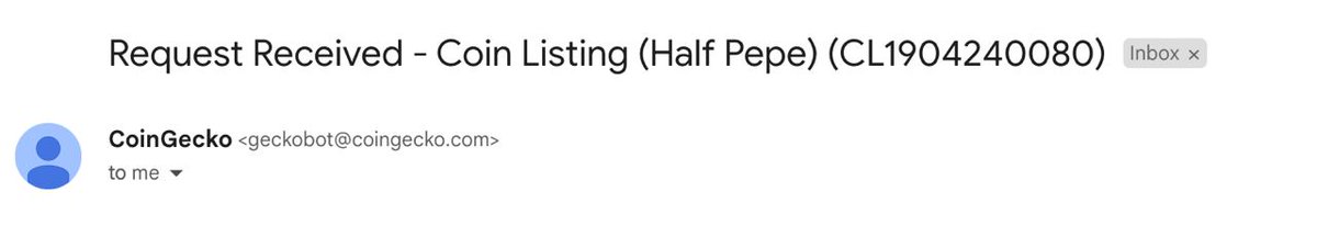 05pepesol's tweet photo. Half $PEPE Coin Gecko  request (CL1904240080) to list Half Pepe has been received and has been submitted. 

- https://t.co/VT0rq1xEDU

CA: 3jVPmxzoEqpB3B2pcoKwENWXaozGkKoB8JLUmd2roLmn

https://t.co/Ah4Xa4cgkX https://t.co/1bKicomwqv