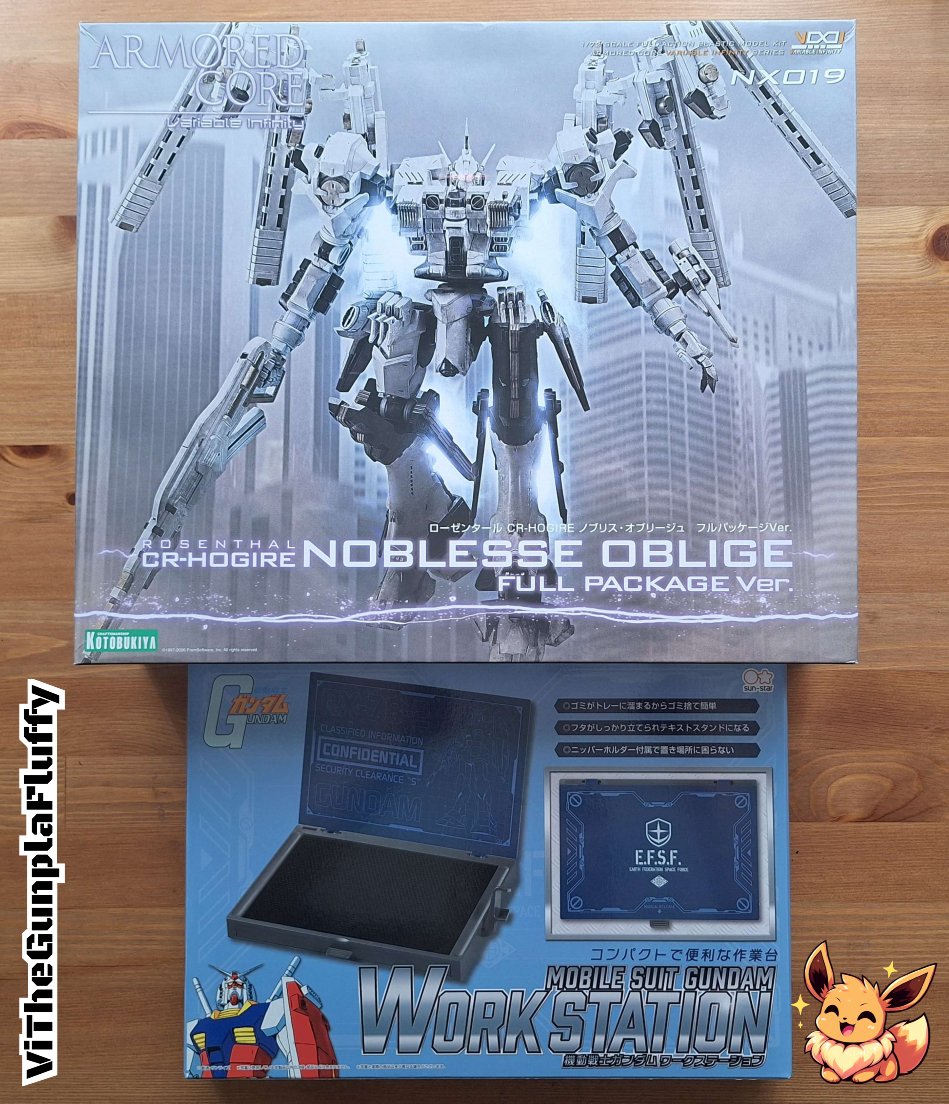 ✨ Personal Gunpla.co.uk Purchases ✨

I couldn't resist this Juicy as Hell Armored Core Kit, we've got a Limited stock of them if you want one!

Also for the Streams, new Build Station!
Thanks to GunplaUK for stocking the Best!
#gunpla #gundam #ARMOREDCORE
