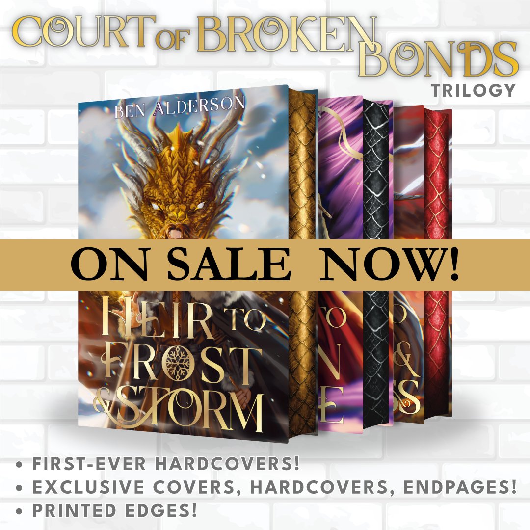 In collaboration with Ben Alderson and Second Sky Books, Rainbow Crate is pleased to announce our special edition set of the Court of Broken Bonds series! Preorders are now open! This will be an open preorder with no limits. Sets will ship in Fall 2024. Full details in 🧵