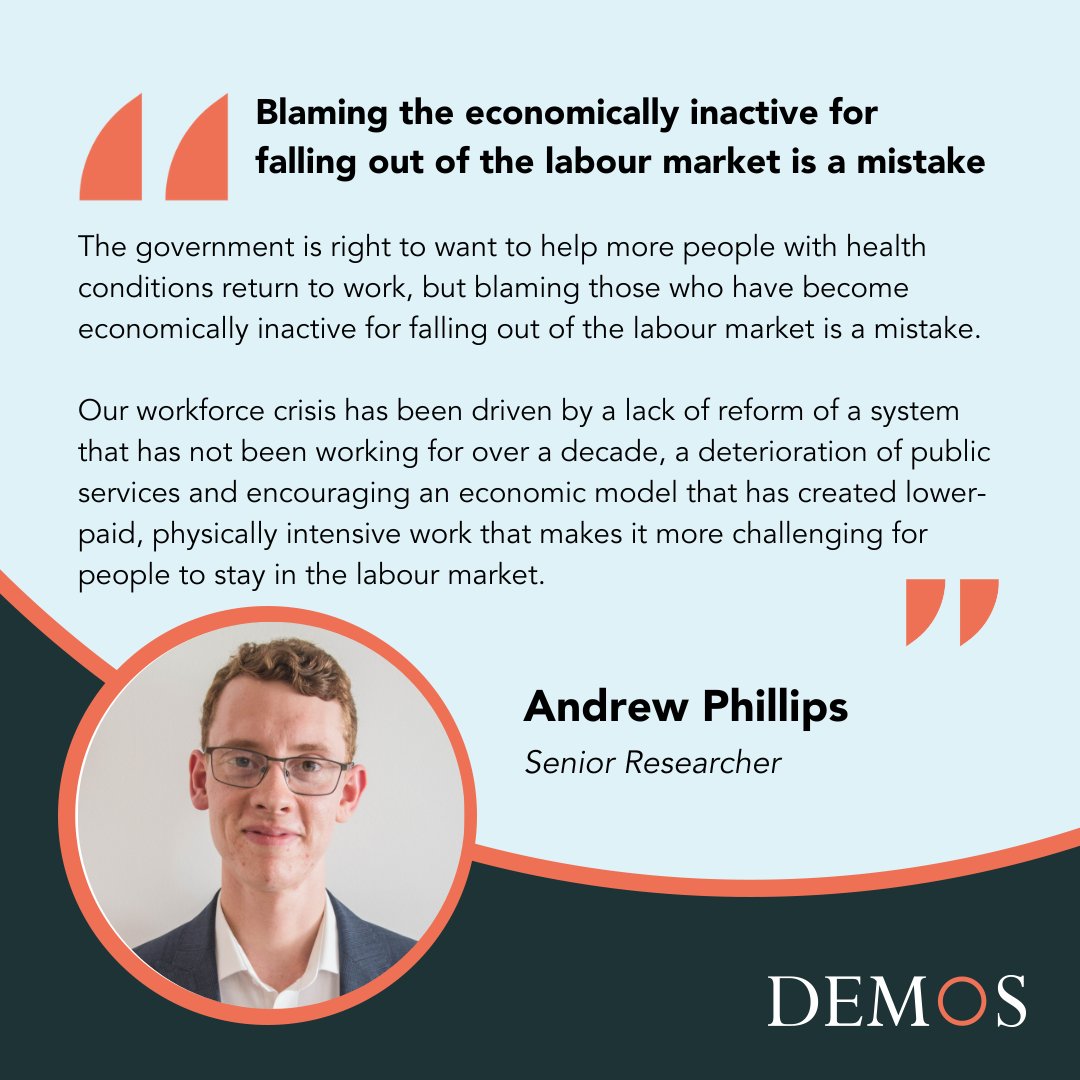 Our Senior Researcher @AndrewDSPhil has reflected on the Prime Minister's plans to tackle 'sick note culture' in Britain ✍️