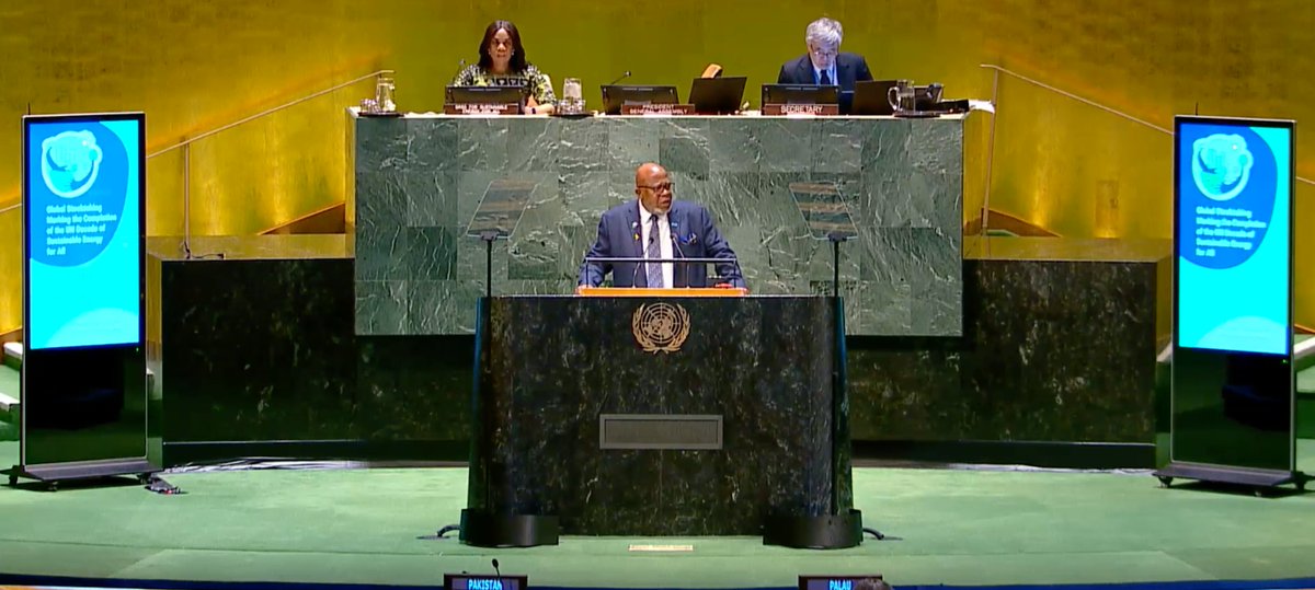 At the global stocktaking marking the completion of the @UN Decade of Sustainable Energy for All, I was encouraged to hear @UN_PGA say that we cannot continue with business as usual, we must deliver universal #energyaccess & #SDG7 targets. We cannot afford to leave anyone behind!