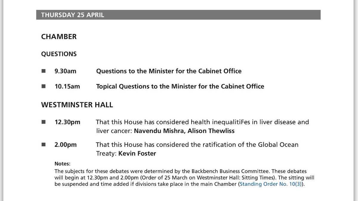 .@alisonthewliss and I have secured a Westminster Hall debate on health inequalities in liver disease & liver cancer on Thursday 25th April. With premature deaths from liver disease rising and inequality in outcomes widening, this is a critical issue demanding urgent attention.